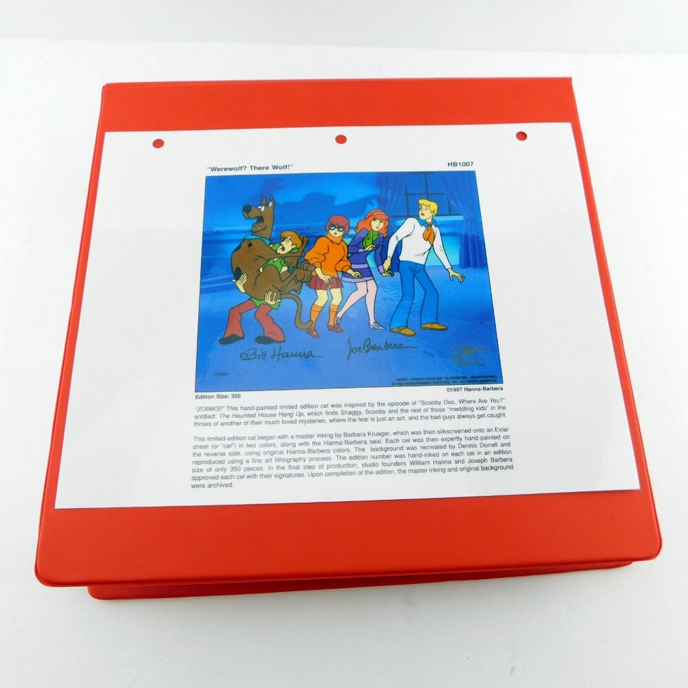 Werewolf There Wolf! Scooby Doo Warner Bros Gallery Laminate Cel Binder Page